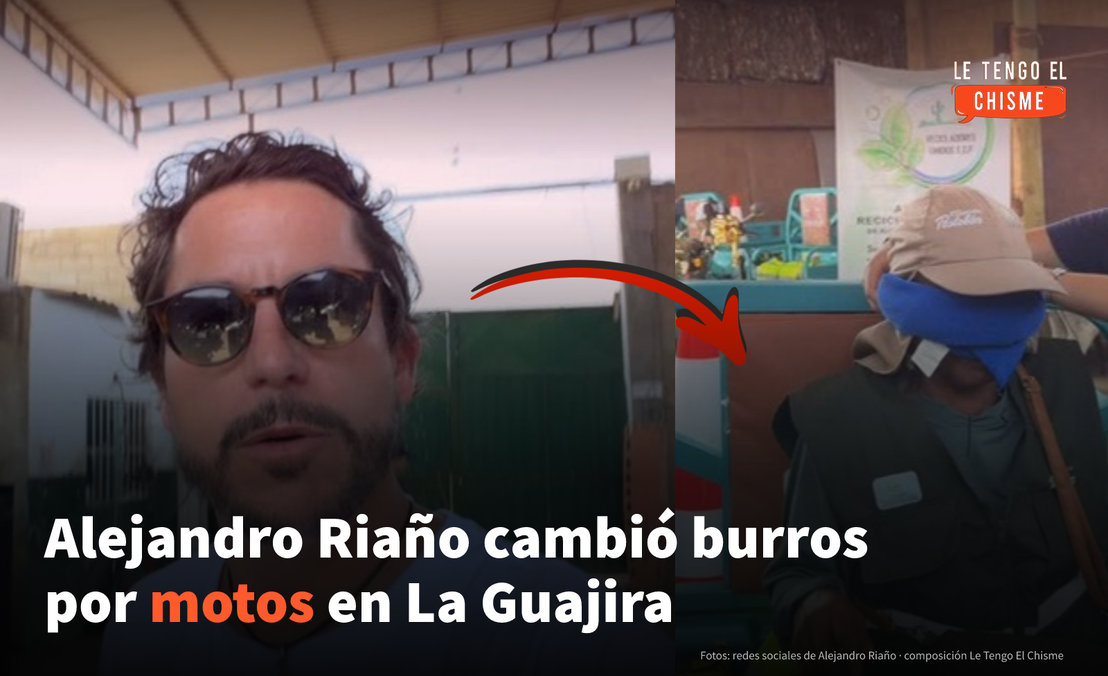«Espero que sean más de 600»: Alejandro Riaño cambió cinco burros de carga por motos en La Guajira