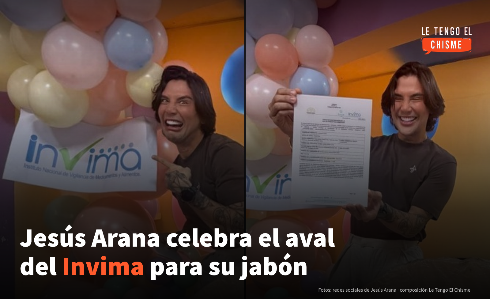 «¡Es oficial! Tenemos Invima»: Jesús Arana anunció el aval sanitario de su jabón facial, tras la alerta de julio