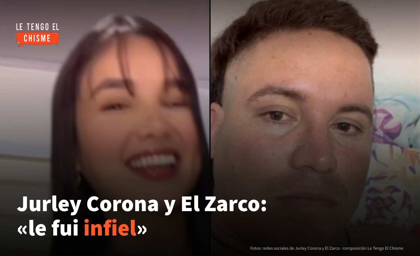 Jurley Corona sonriente y El Zarco en una foto reciente, publicadas en sus redes sociales