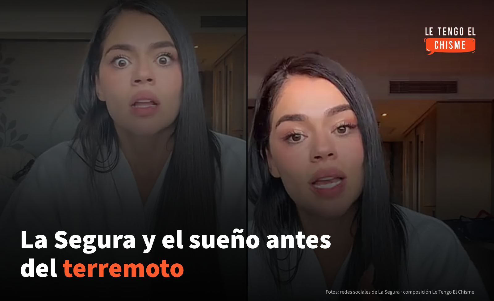 «Unge tu casa, unge tu casa»: La Segura contó el sueño que, según ella, le anunció el terremoto del 10 de agosto