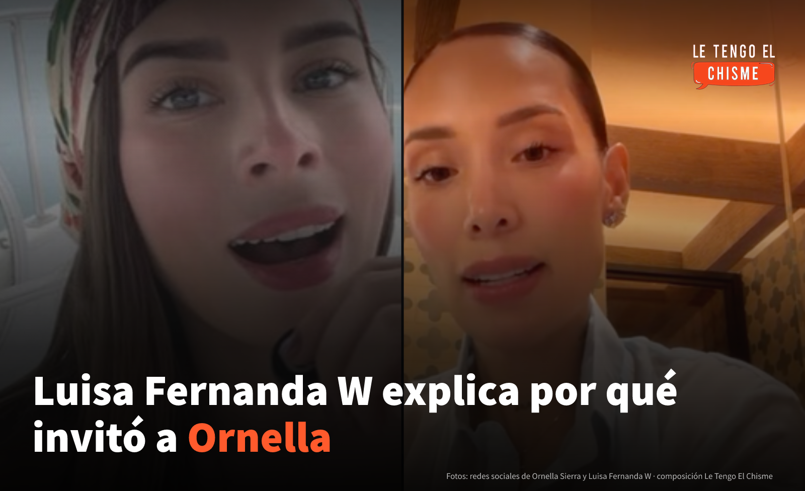 «Las personas sacan todo de contexto»: Luisa Fernanda W explicó por qué invitó a Ornella Sierra a última hora a su despedida de soltera