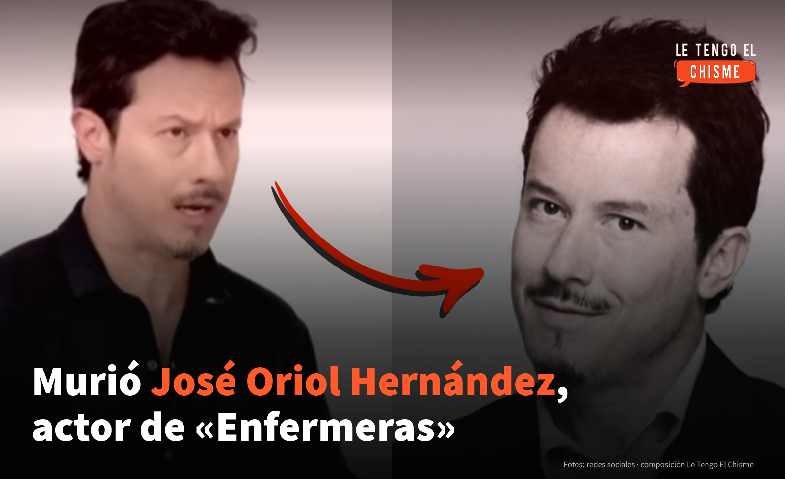 El actor colombiano José Oriol Hernández