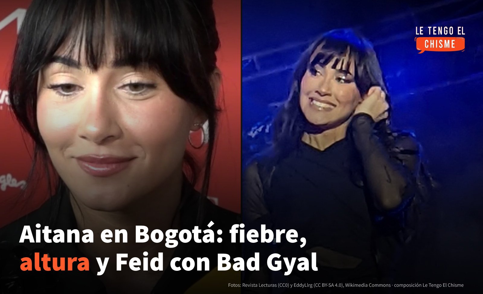 «Lo siento si no lo estoy dando todo»: Aitana debuta en Bogotá con fiebre y mal de altura, y Feid sorprende a Bad Gyal