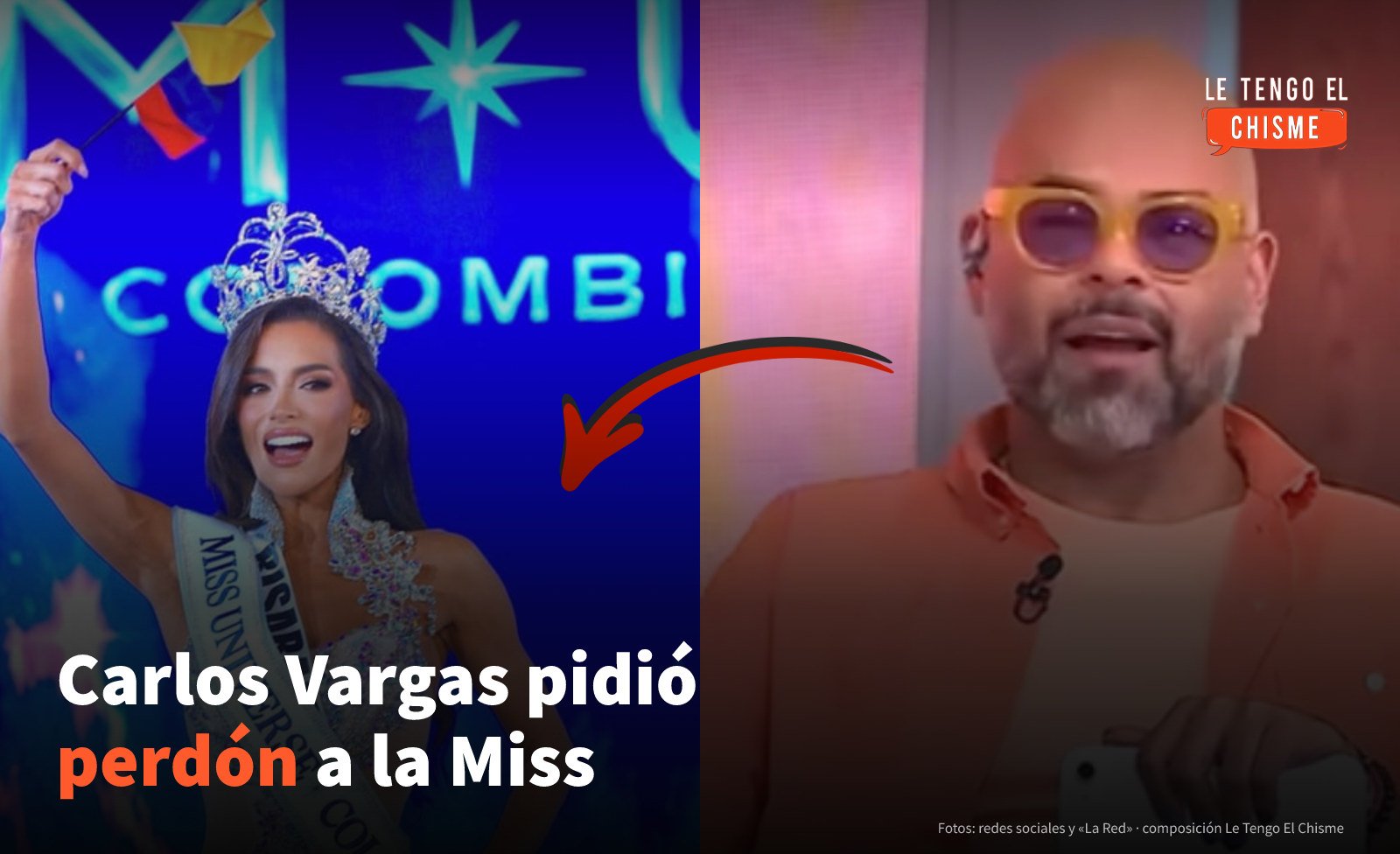 «Crucé una línea»: Carlos Vargas pide perdón a la Miss Universe Colombia por sus comentarios sobre su edad