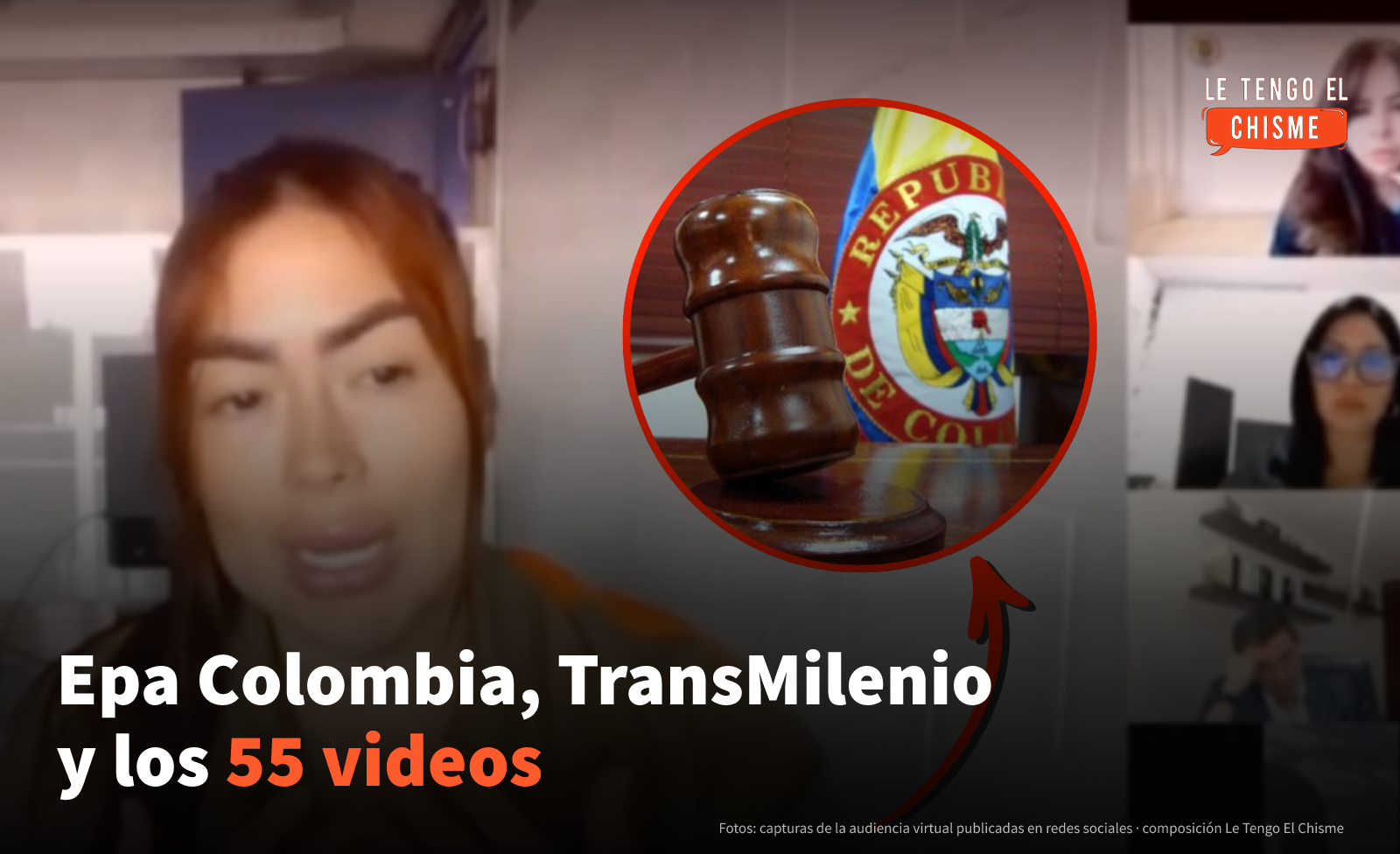 Epa Colombia durante la audiencia virtual del acuerdo de reparación con TransMilenio