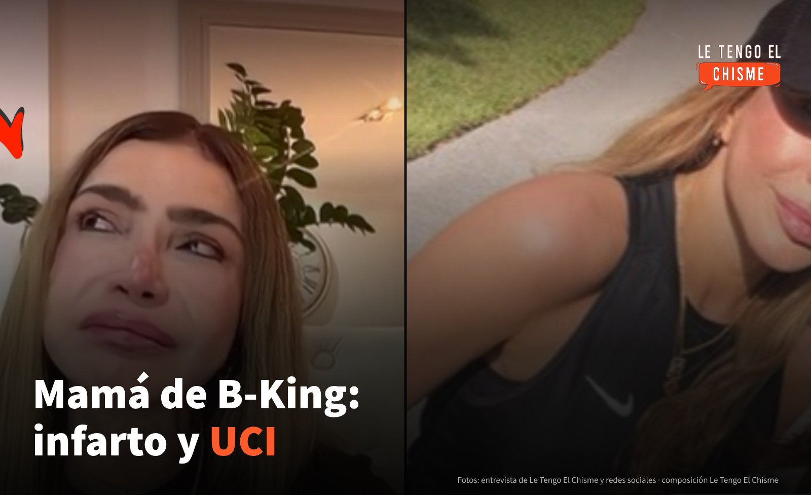 La mamá de B-King está en cuidados intensivos tras un infarto: lo que contó su hija Stefanía Agudelo