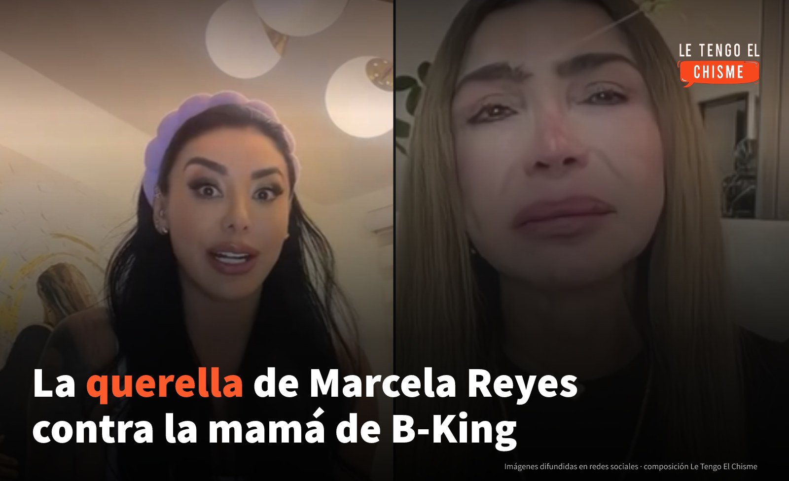 «No me voy a volver a quedar callada»: Marcela Reyes presentó una querella por injuria contra la mamá de B-King y estas son las dos versiones