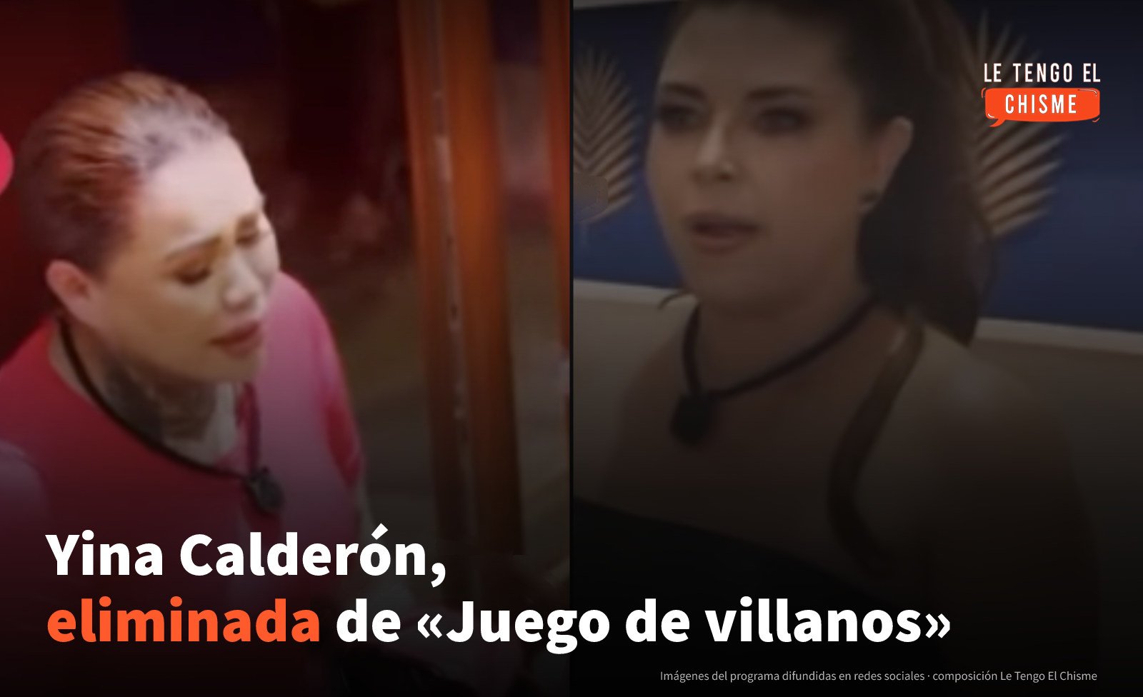 Yina Calderón fue eliminada de «Juego de villanos»: cómo ocurrió y qué dijo después